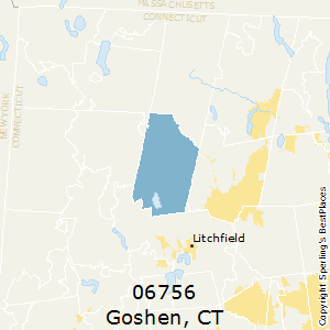 Goshen,Connecticut County Map