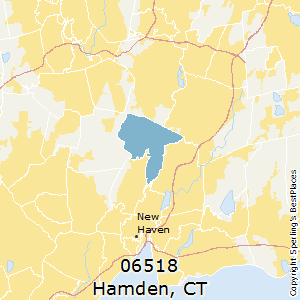 Hamden,Connecticut County Map