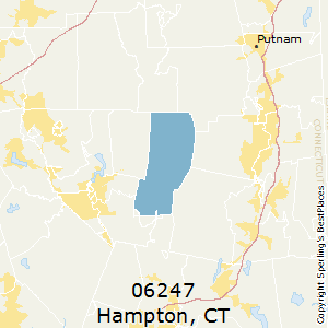 Hampton,Connecticut County Map
