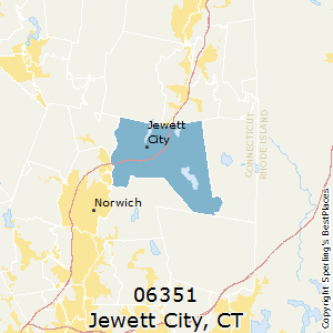 Jewett_City,Connecticut County Map