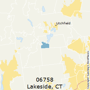 Lakeside,Connecticut County Map
