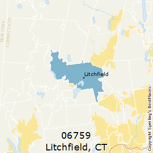 Litchfield,Connecticut County Map