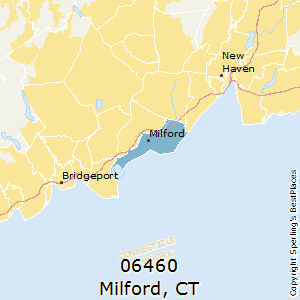 Milford,Connecticut County Map