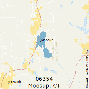 Moosup,Connecticut County Map