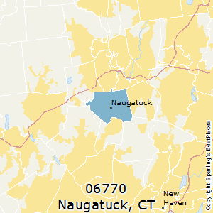 Naugatuck,Connecticut County Map