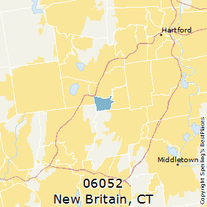 New_Britain,Connecticut County Map