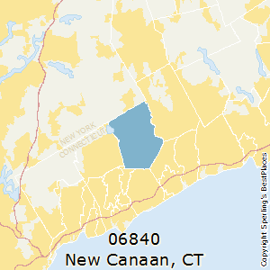 New_Canaan,Connecticut County Map