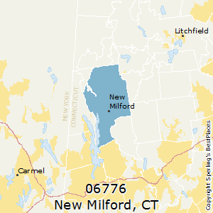 New_Milford,Connecticut County Map
