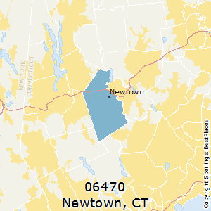 Newtown,Connecticut County Map