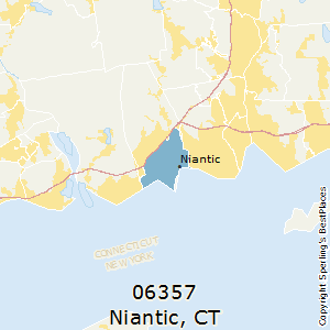 Niantic,Connecticut County Map