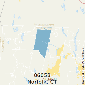 Norfolk,Connecticut County Map