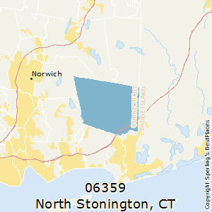 North_Stonington,Connecticut County Map