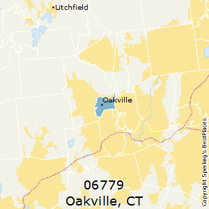 Oakville,Connecticut County Map