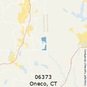 Oneco,Connecticut County Map