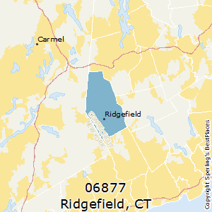 Ridgefield,Connecticut County Map