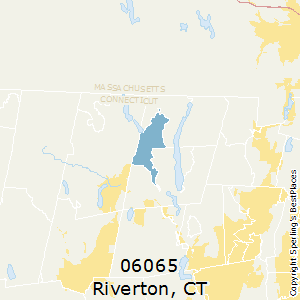 Riverton,Connecticut County Map