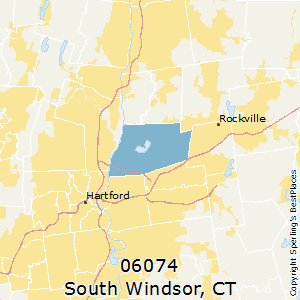 South_Windsor,Connecticut County Map