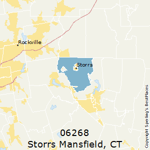 Storrs_Mansfield,Connecticut County Map