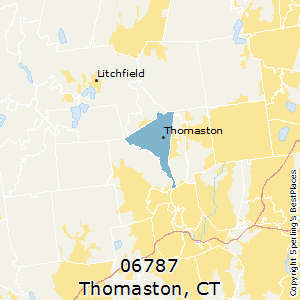 Thomaston,Connecticut County Map