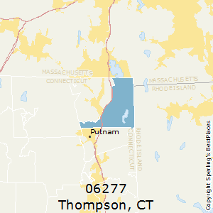 Thompson,Connecticut County Map