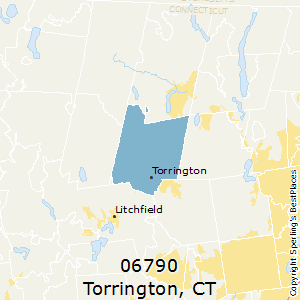 Torrington,Connecticut County Map