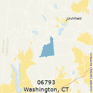 Washington,Connecticut County Map