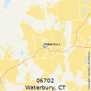 Waterbury,Connecticut County Map