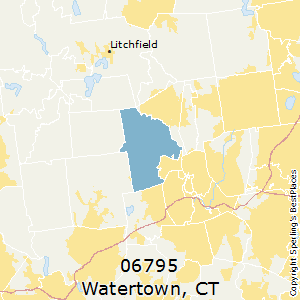 Watertown,Connecticut County Map