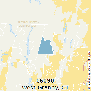 West_Granby,Connecticut County Map