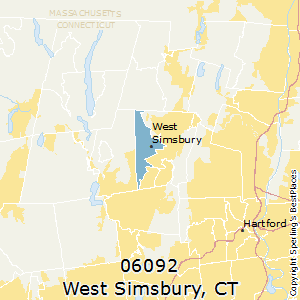 West_Simsbury,Connecticut County Map