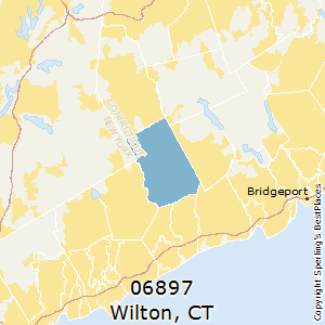 Wilton,Connecticut County Map
