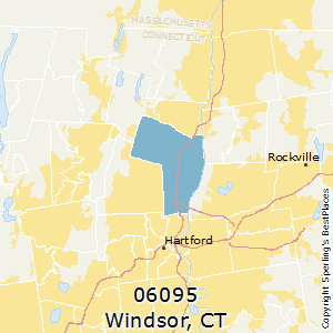 Windsor,Connecticut County Map