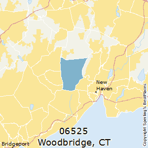 Woodbridge,Connecticut County Map