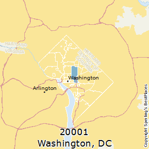 Washington,District of Columbia County Map