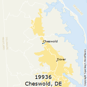 Cheswold,Delaware County Map
