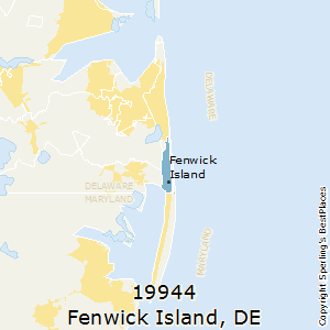 Fenwick_Island,Delaware County Map