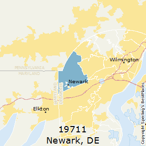 Newark,Delaware County Map
