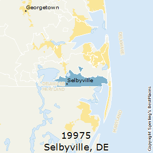 Selbyville,Delaware County Map