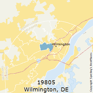 Wilmington,Delaware County Map