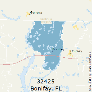 Bonifay,Florida County Map