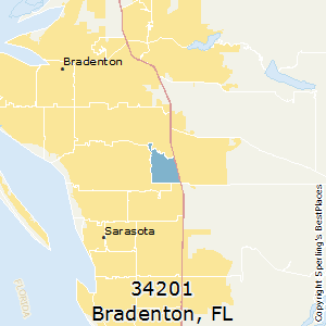 Manatee County Zip Code Map Best Places To Live In Bradenton (Zip 34201), Florida