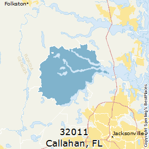 Callahan,Florida County Map