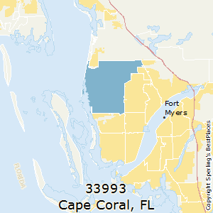 Cape_Coral,Florida County Map