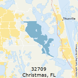 Christmas,Florida County Map