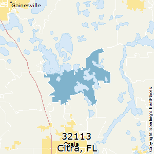 Citra,Florida County Map