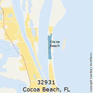 Cocoa_Beach,Florida County Map