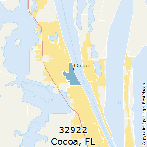 Cocoa,Florida County Map