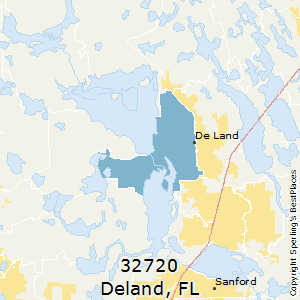 Deland,Florida County Map