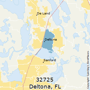 Deltona,Florida County Map