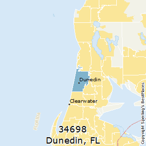 Dunedin,Florida County Map